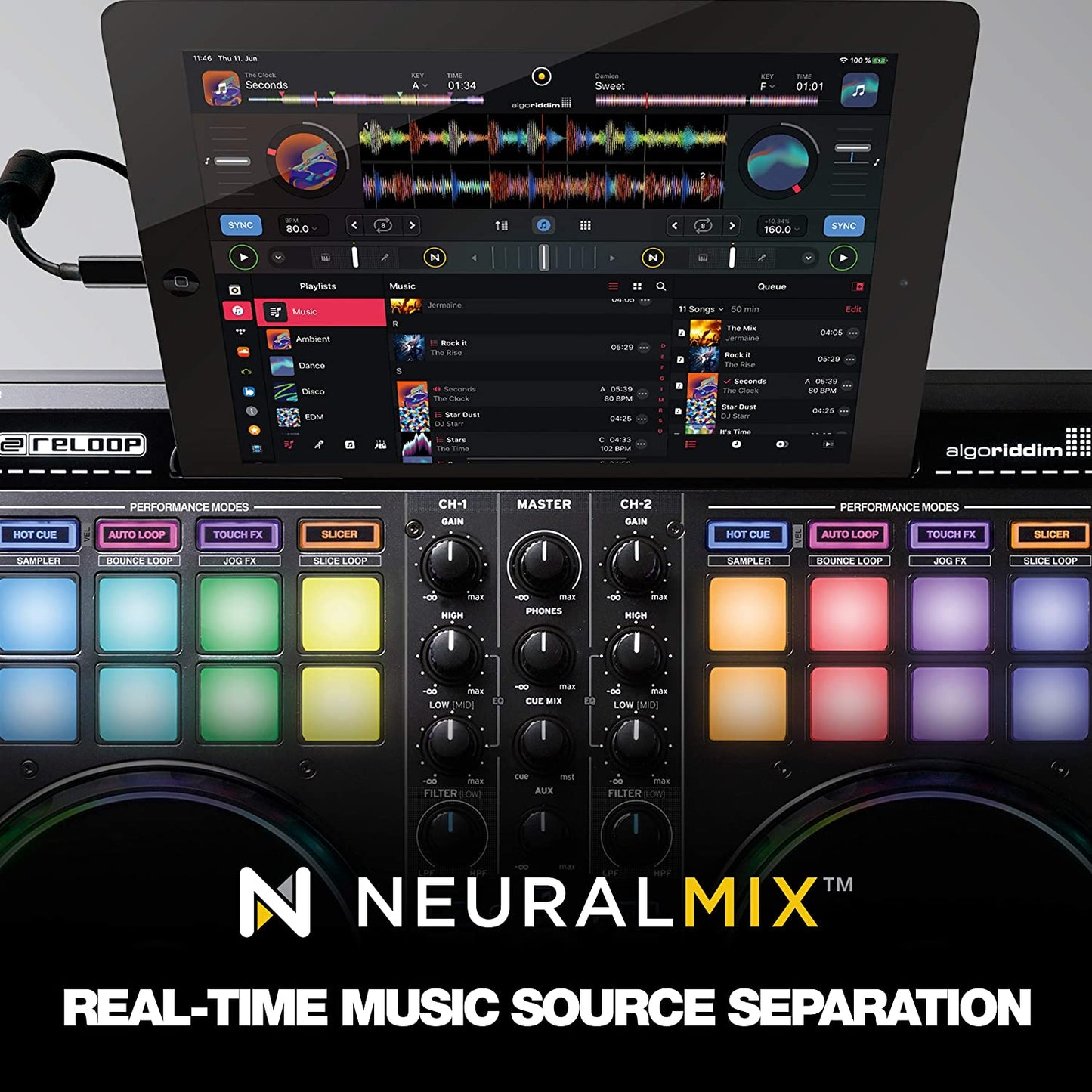 Reloop Beatpad - 2 Cross Platform DJ Controller for iPad, Android & Mac - electronicsexpo.com - Controllers