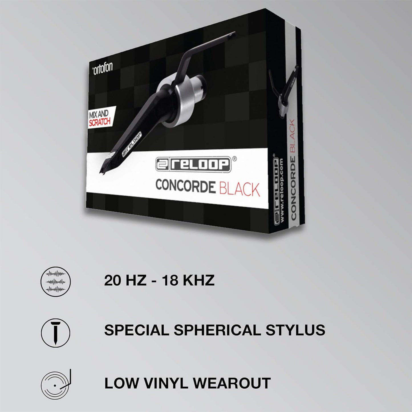 Reloop Concorde Replacement Stylus (Black) - electronicsexpo.com - Turntables + Cartridges