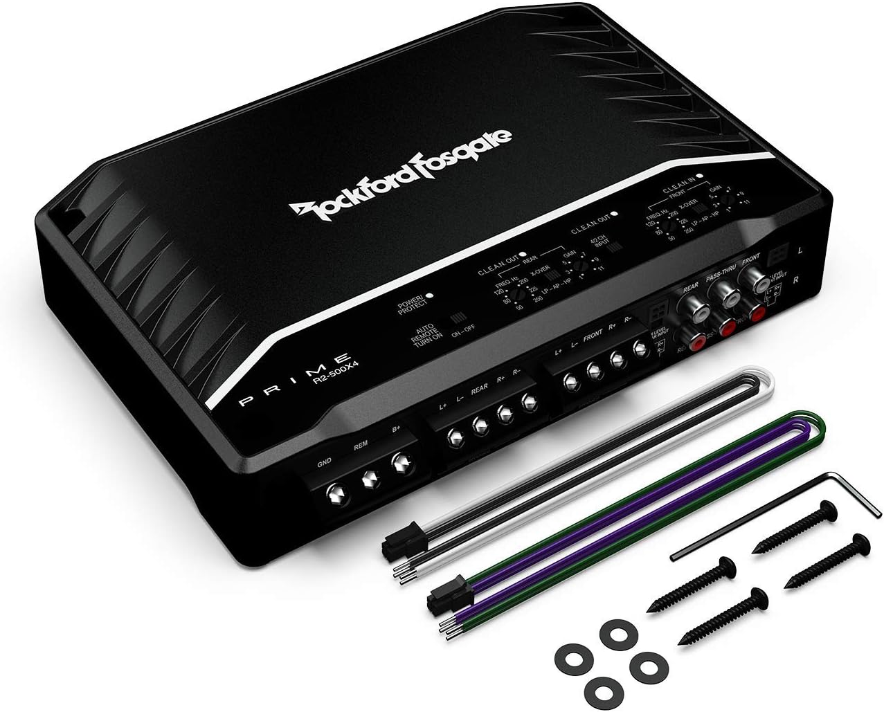 Rockford Fosgate R2 - 500X4 Prime 500 - Watt 4 - Channel Amplifier - electronicsexpo.com - Car Amplifiers + Equalizers