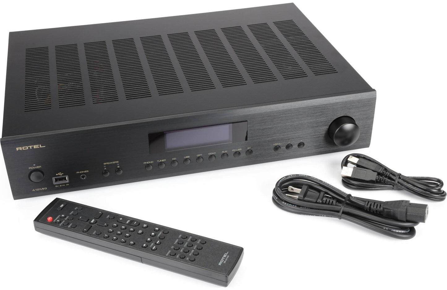 Rotel A12 MKII Stereo Integrated Amplifier with Built - In DAC and Bluetooth - electronicsexpo.com - Integrated Amplifiers