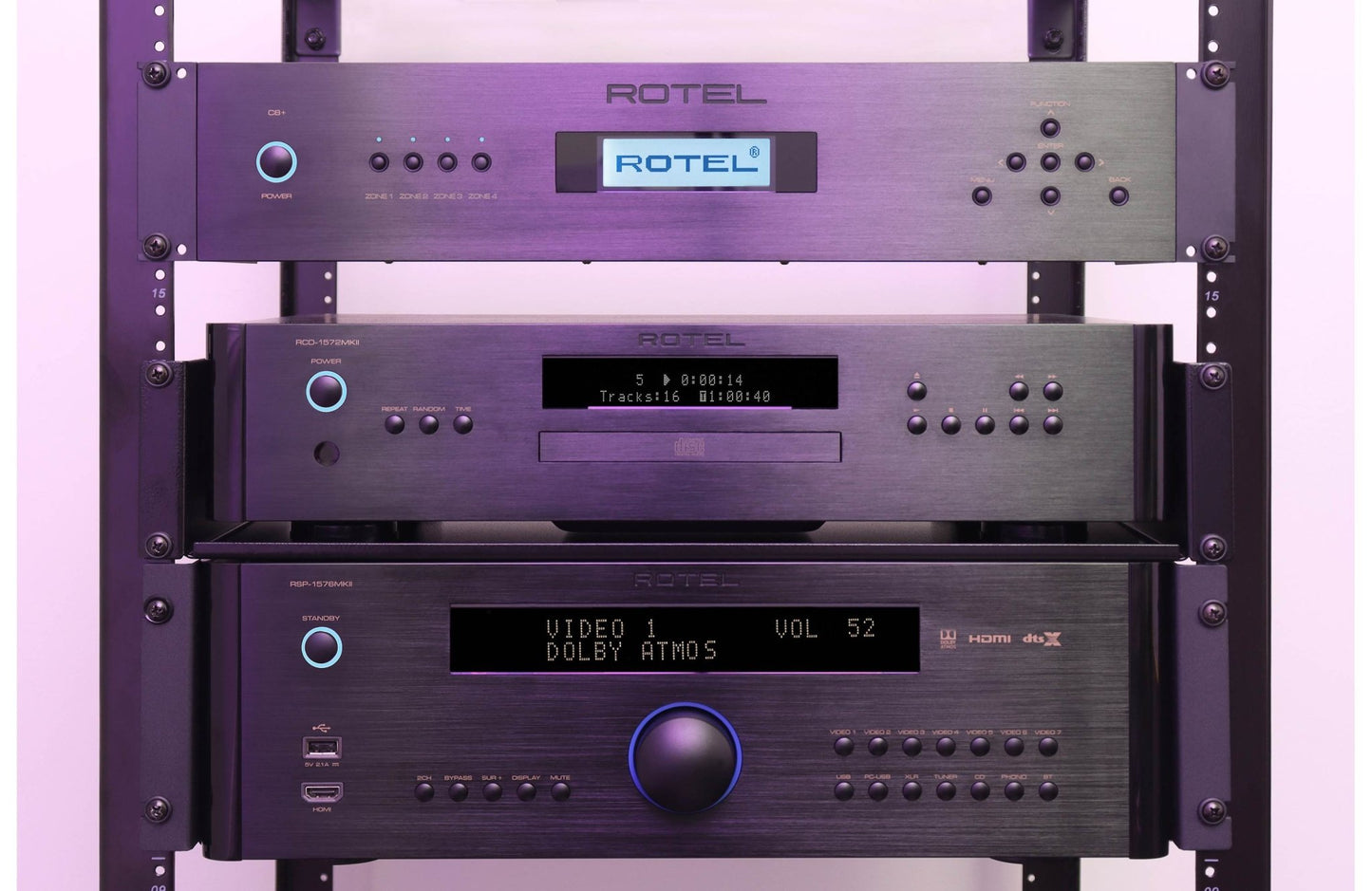 Rotel C8+ 8 - Channel Multi - Zone Amplifier - electronicsexpo.com - Amplifiers / Pre - Amps