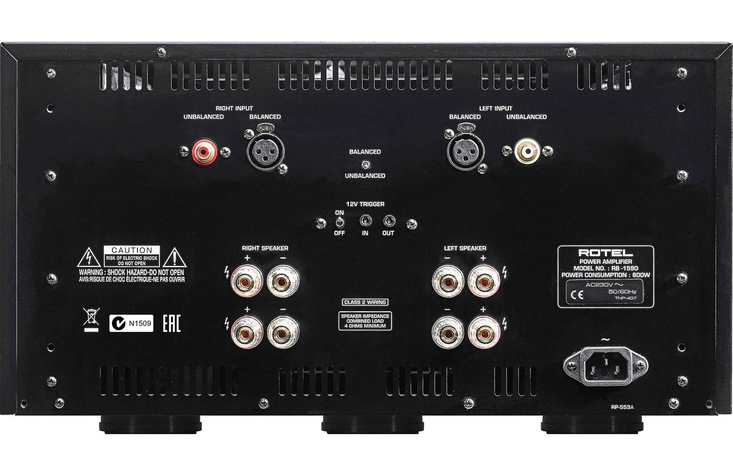 Rotel RB - 1590 Stereo Power Amplifier - electronicsexpo.com - Amplifiers / Pre - Amps