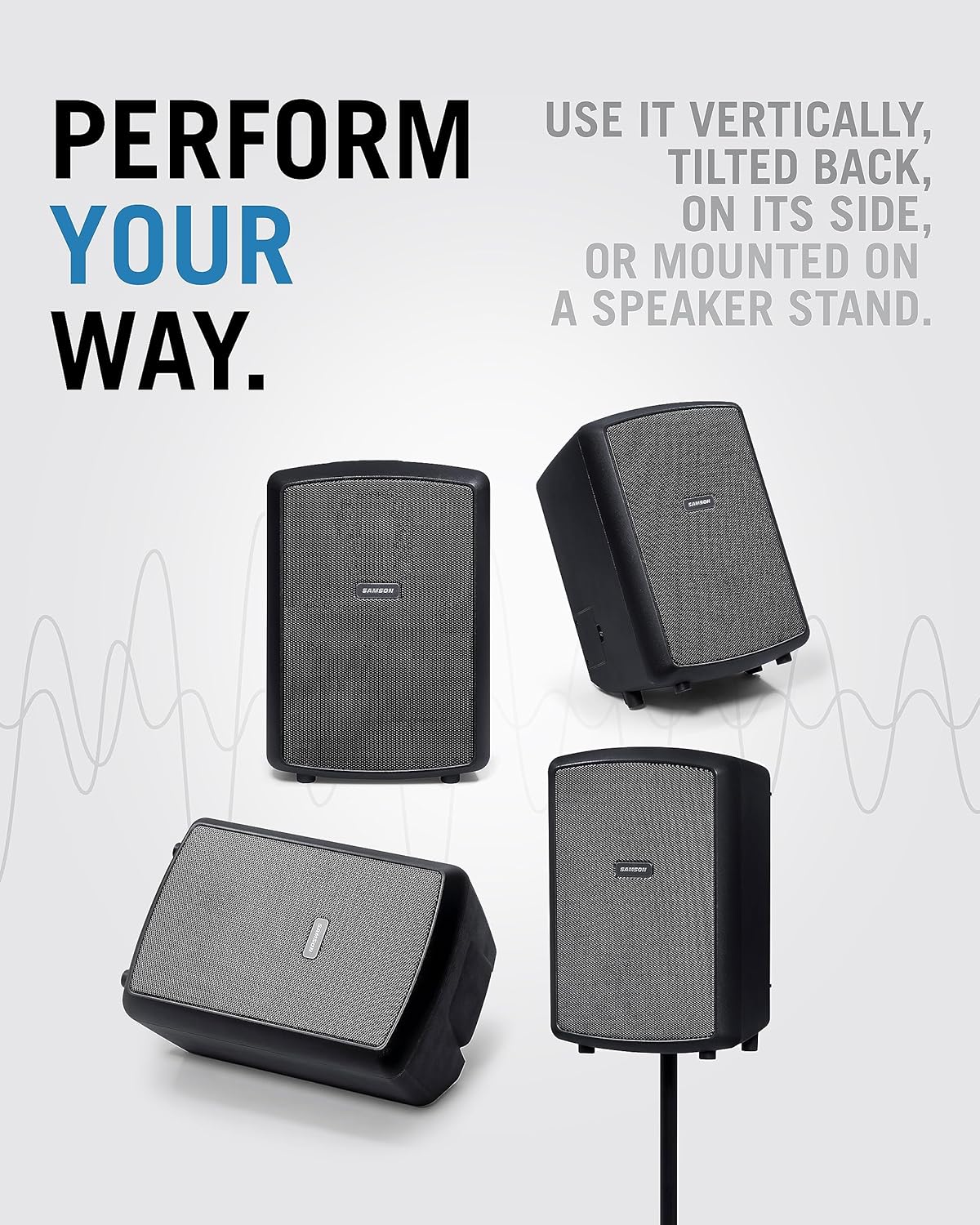 Samson Expedition Explor with Wireless Handheld System 3 - Way Portable Bluetooth Speaker & XPD2 Handheld USB Digital Wireless Mic + 3 - Channel Mixer - electronicsexpo.com - Microphones