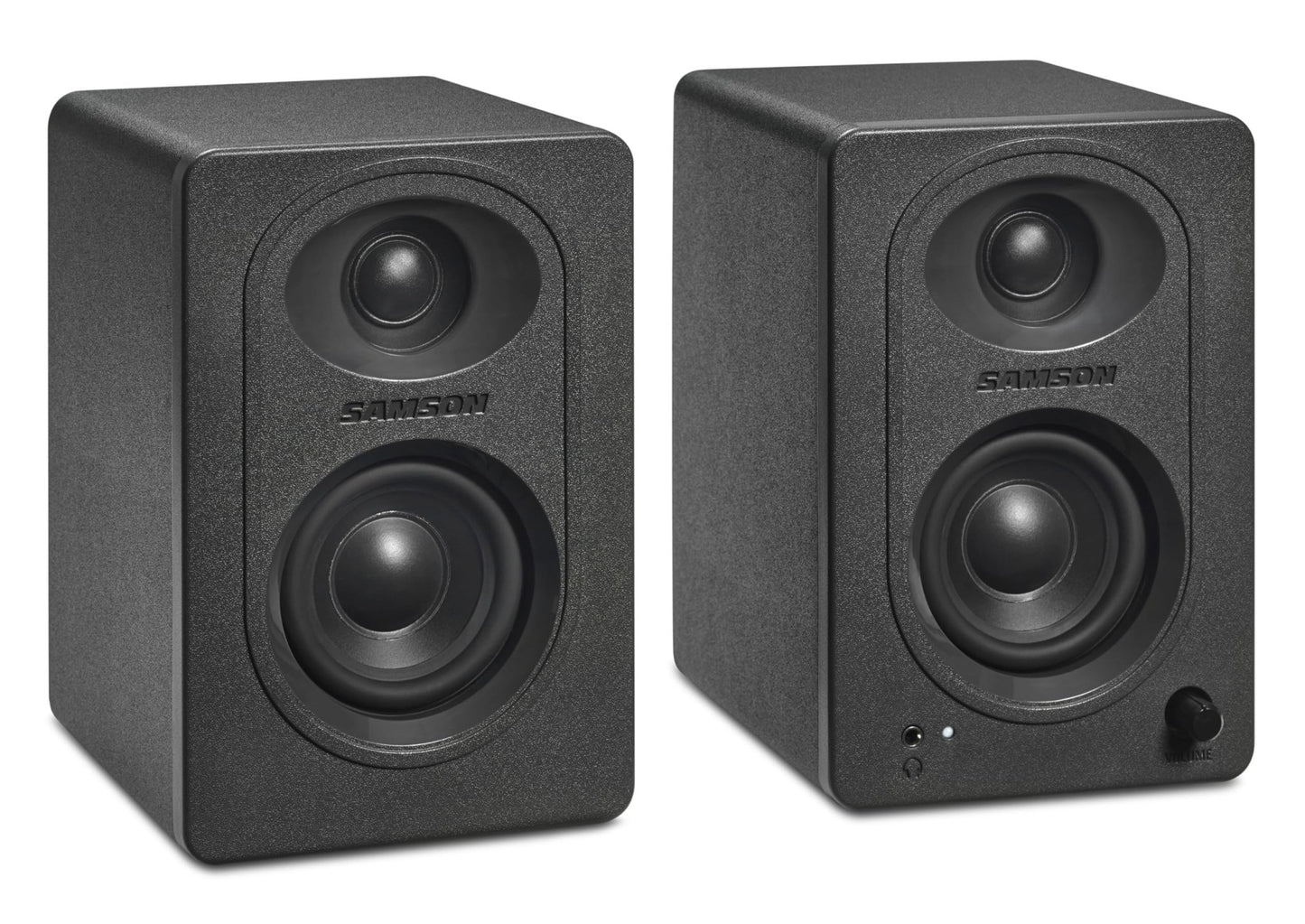 Samson MediaOne MX3BT Powered Studio Monitors w/ 3" Polypropylene Woofers and Bluetooth - electronicsexpo.com - Powered + PA Speakers