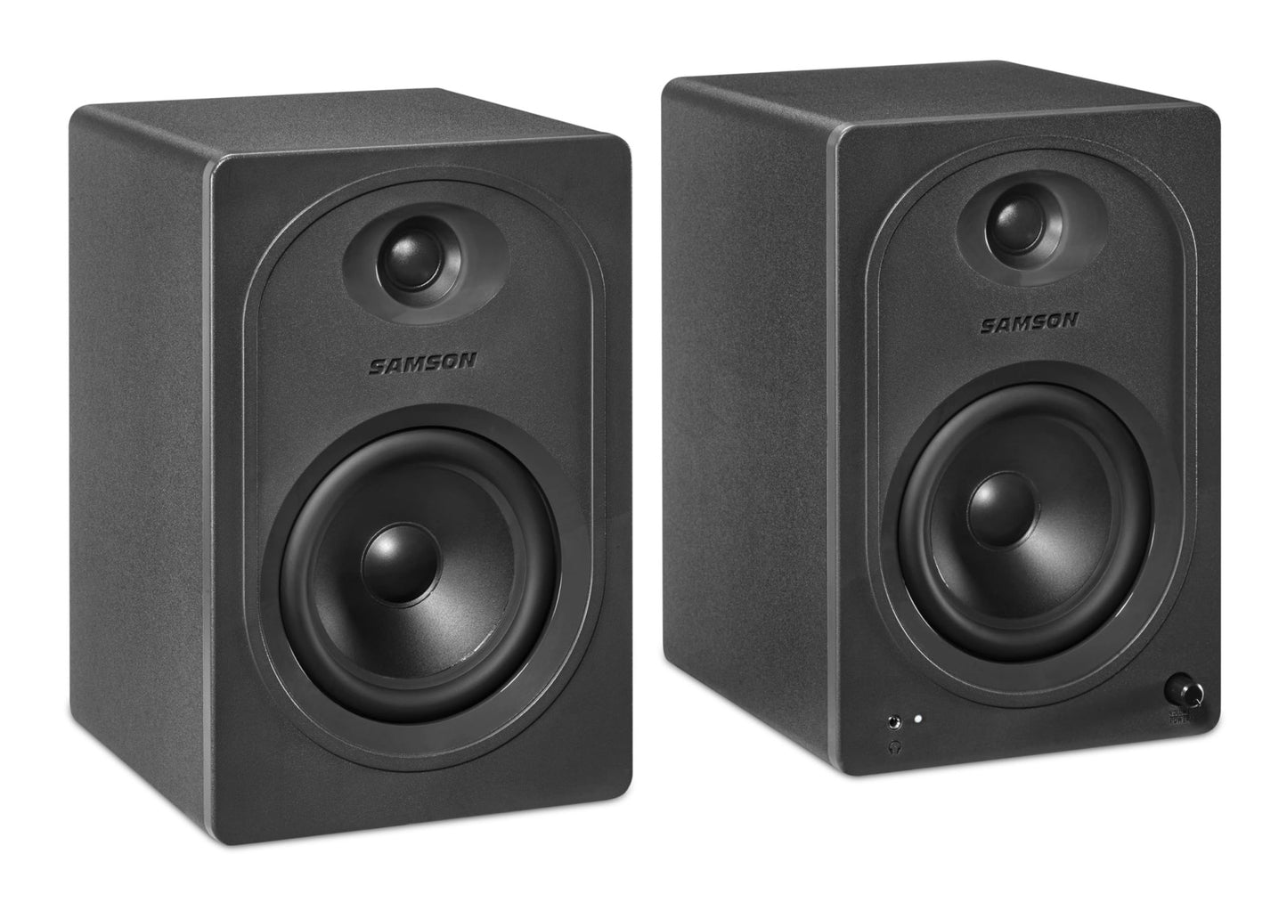 Samson MediaOne MX5BT Powered Studio Monitors w/ 5" Polypropylene Woofers and Bluetooth - electronicsexpo.com - Powered + PA Speakers