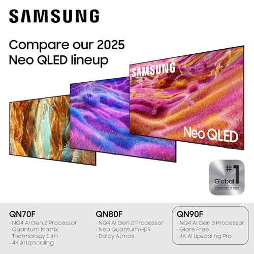 Samsung 50” Class QN90F Series Neo QLED Mini LED 4K UHD SamsungVision AI Smart Tizen TV (2025) - electronicsexpo.com - Televisions