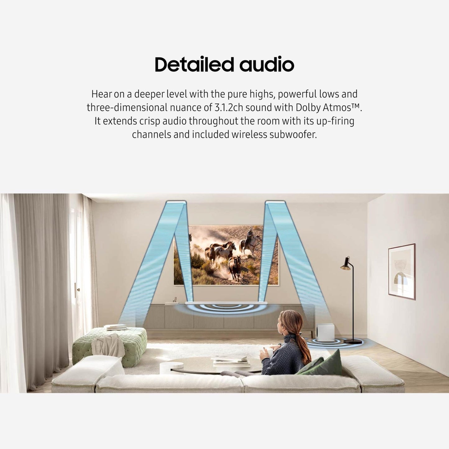 Samsung HW - S801D Powered 3.1.2 - Channel Sound Bar and Wireless Subwoofer System with Wi - Fi, Dolby Atmos, and DTS:X - electronicsexpo.com - Soundbars