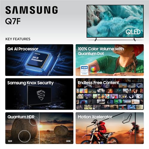 Samsung Q7F 50" 4K HDR Smart QLED TV (2025) - electronicsexpo.com - Televisions