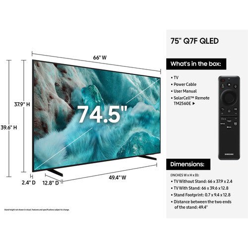 Samsung Q7F 75" 4K HDR Smart QLED TV (2025) - electronicsexpo.com - Televisions