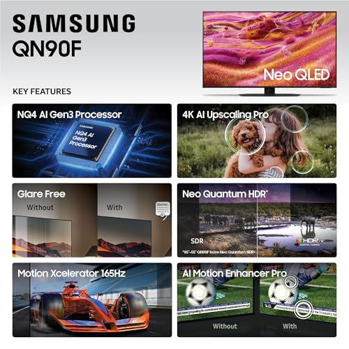 Samsung QN90F 43" 4K HDR Smart Neo QLED Mini - LED TV (2025) - electronicsexpo.com - Televisions