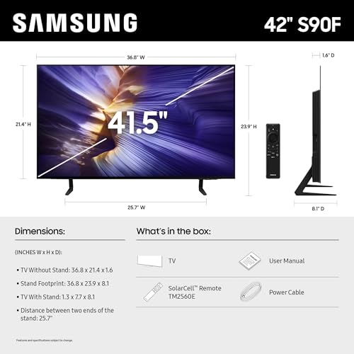 Samsung S90F 42" 4K HDR Smart OLED TV (2025) - electronicsexpo.com - Televisions