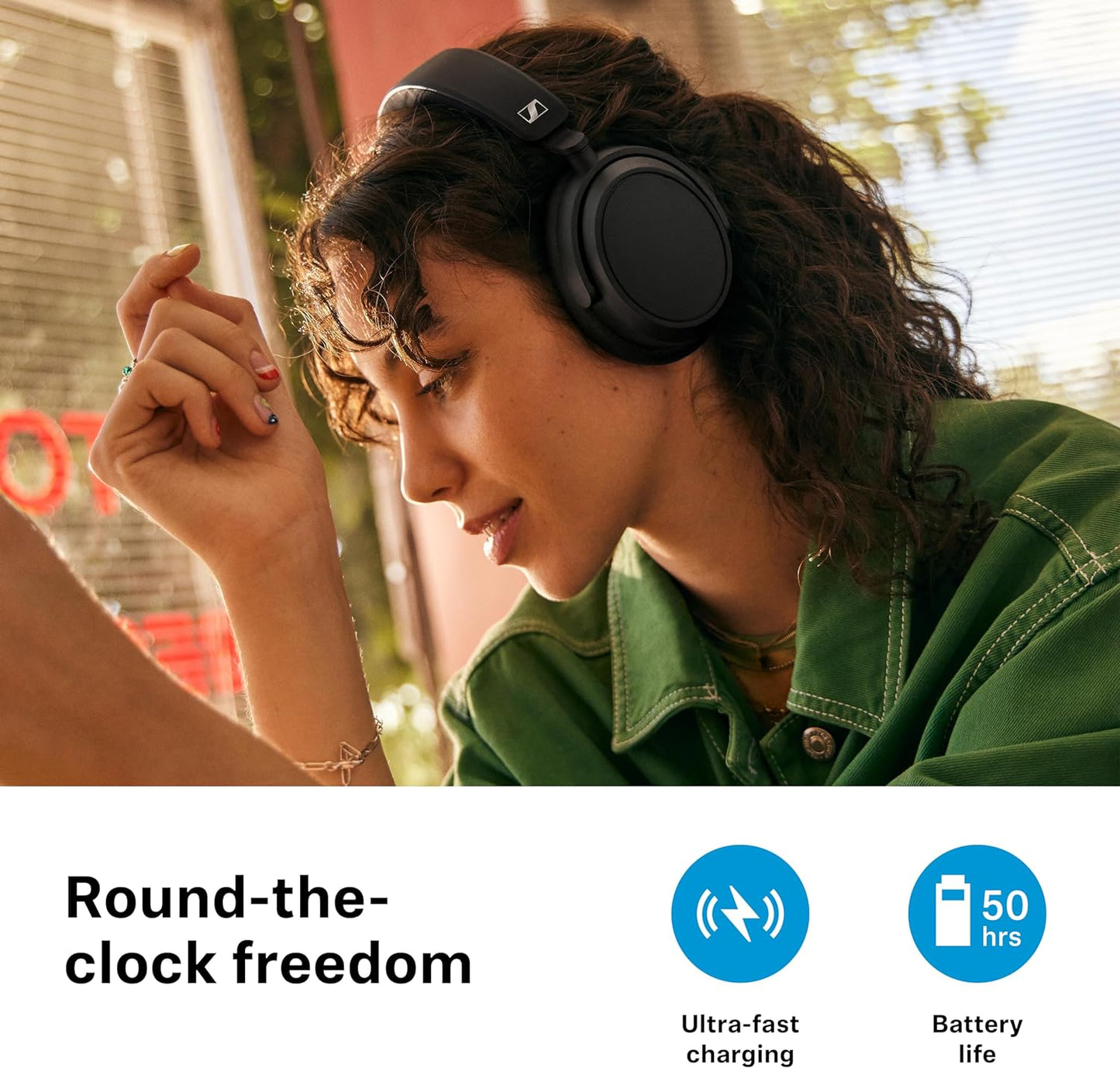 Sennheiser Accentum Plus Wireless Active Noise Cancelling Headphones - electronicsexpo.com - Headphones