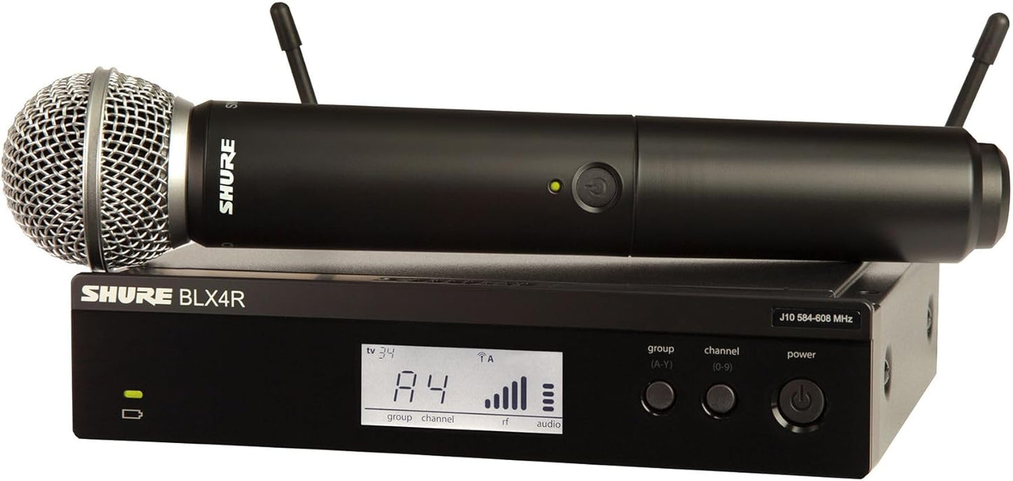 Shure BLX24R/SM58 - H10 Rackmount Wireless Handheld Microphone System with SM58 Capsule - electronicsexpo.com - Microphones