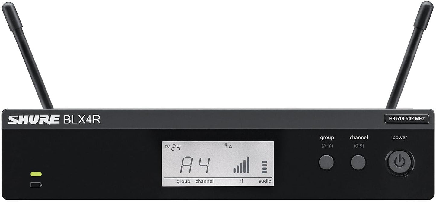 Shure BLX24R/SM58 - H10 Rackmount Wireless Handheld Microphone System with SM58 Capsule - electronicsexpo.com - Microphones