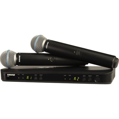 Shure BLX288/B58 - H9 Dual - Channel Wireless Handheld Microphone System with Beta 58A Capsules - electronicsexpo.com - Microphones