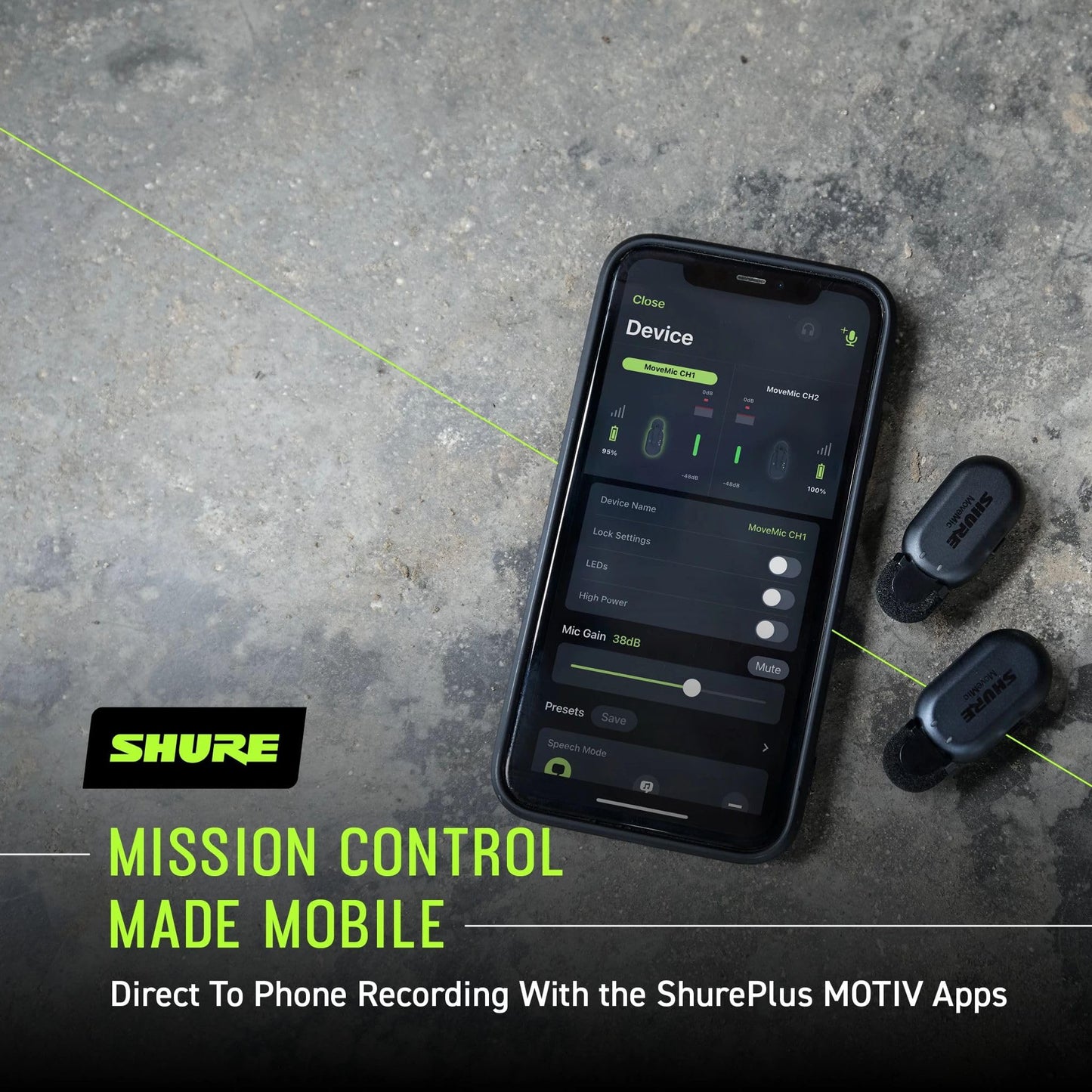 Shure MoveMic Two - Pro Direct to Phone Wireless Lavalier Microphones - electronicsexpo.com - Microphones