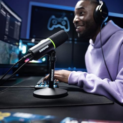 Shure MV6 Gaming Microphone, Dynamic USB PC Mic for Gaming & Streaming - electronicsexpo.com - Microphones