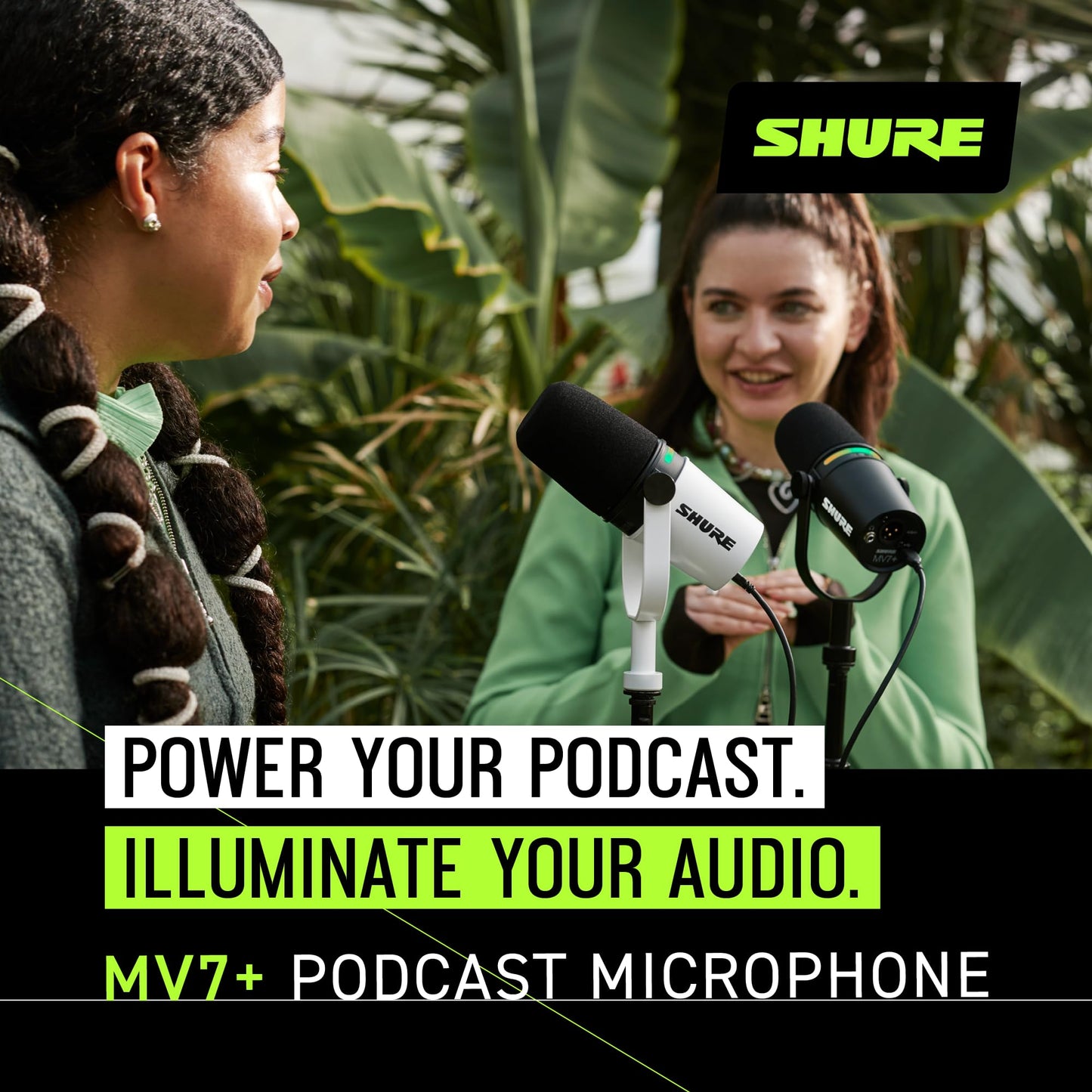 Shure MV7+ Podcast XLR/USB Microphone (White) - electronicsexpo.com - Microphones