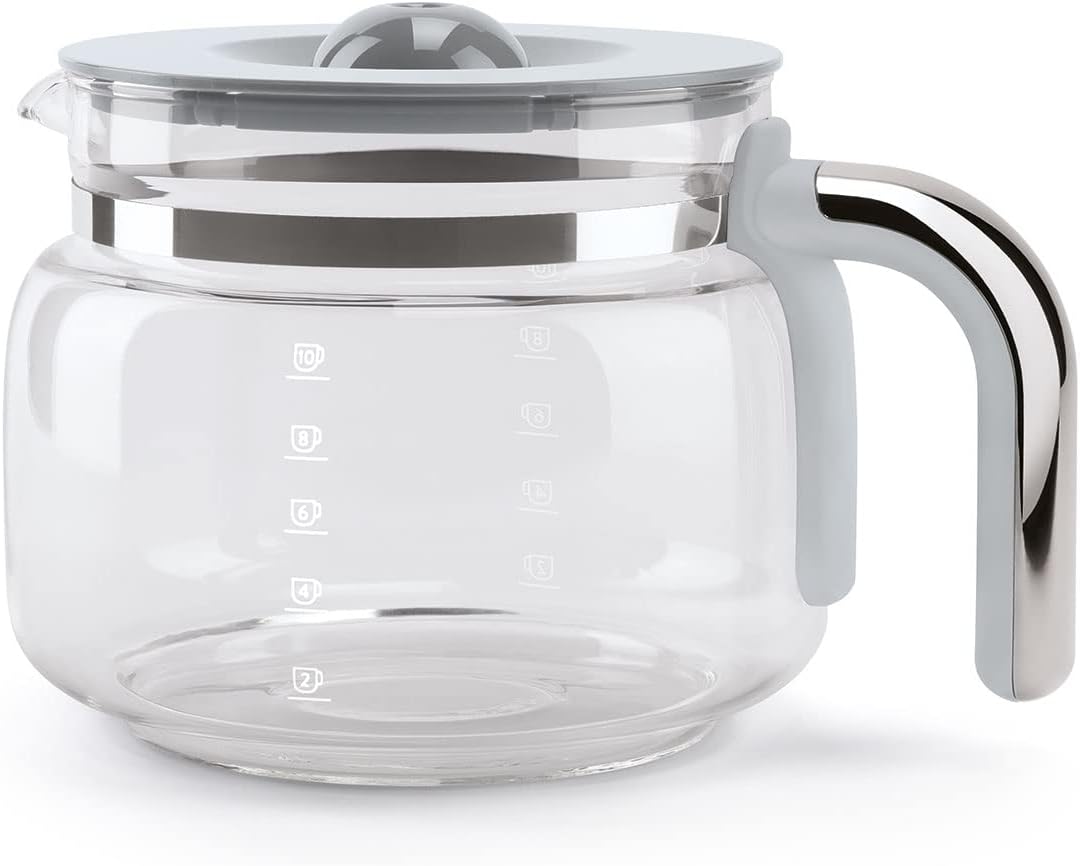 SMEG 50's Retro Style Aesthetic Drip Coffee Machine with 10 Cup Glass Carafe - electronicsexpo.com - Coffee Machines