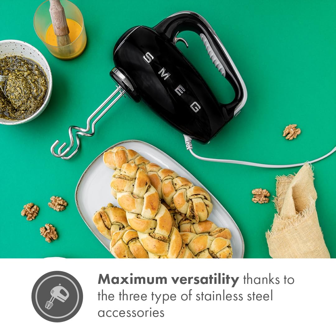 SMEG 50's Retro Style Electric Hand Mixer with Set of Beaters - electronicsexpo.com - Hand Mixers