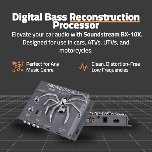 SoundStream BX - 10X Bass Restoration Processor with Parametric Bass Equalizer, Digital Bass Processor - electronicsexpo.com - Car Amplifiers + Equalizers