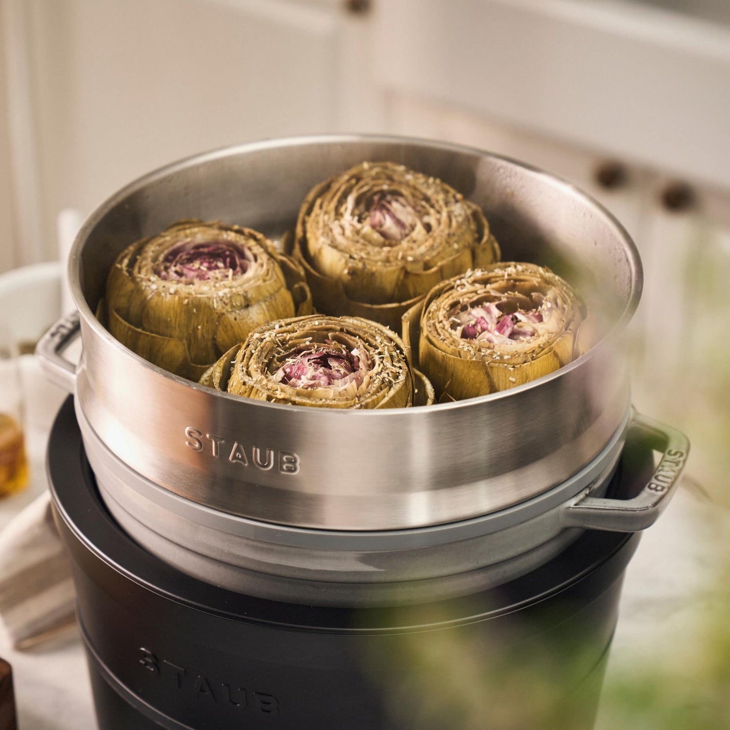Staub Precision Induction Multi Cooker: Braise, Brown, Steam, Slow Cook and Warm with your Staub Dutch Oven, Matte Black, Dutch Oven Sold Separately - electronicsexpo.com - Slow Cookers