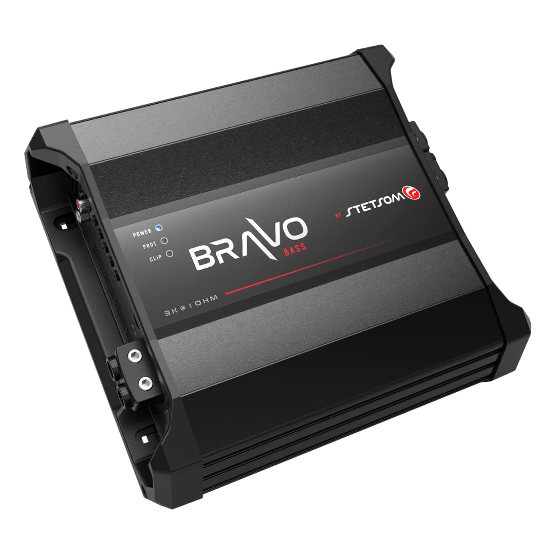 Stetsom Bravo BASS 3000 1 Ohm Mono Subwoofer Car Audio Amplifier - electronicsexpo.com - Car Amplifiers + Equalizers