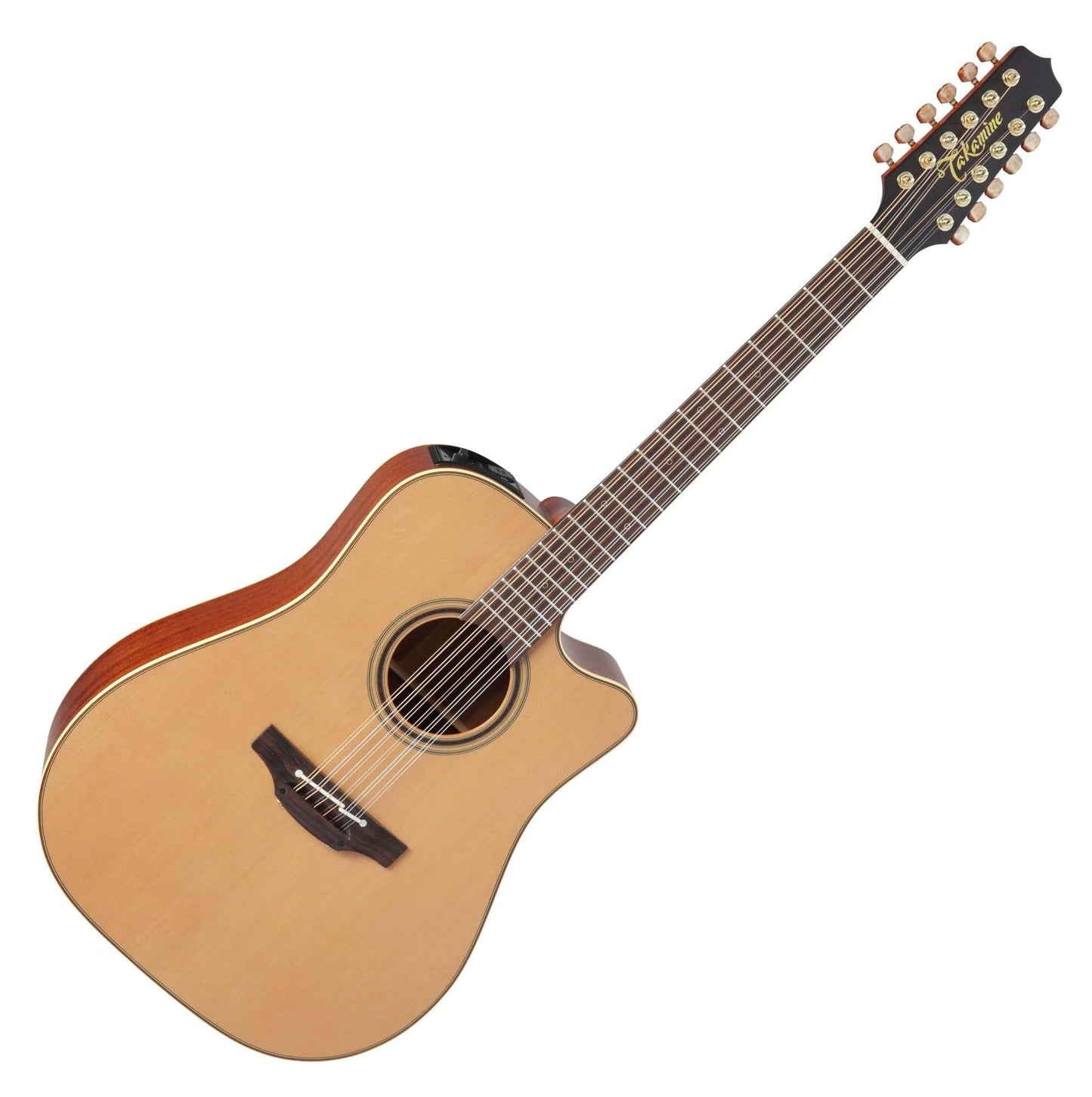 Takamine Pro Series 3 P3DC - 12 Dreadnought Body 12 - String Acoustic - Electric Guitar with Case (Natural) - electronicsexpo.com - Acoustic Guitars