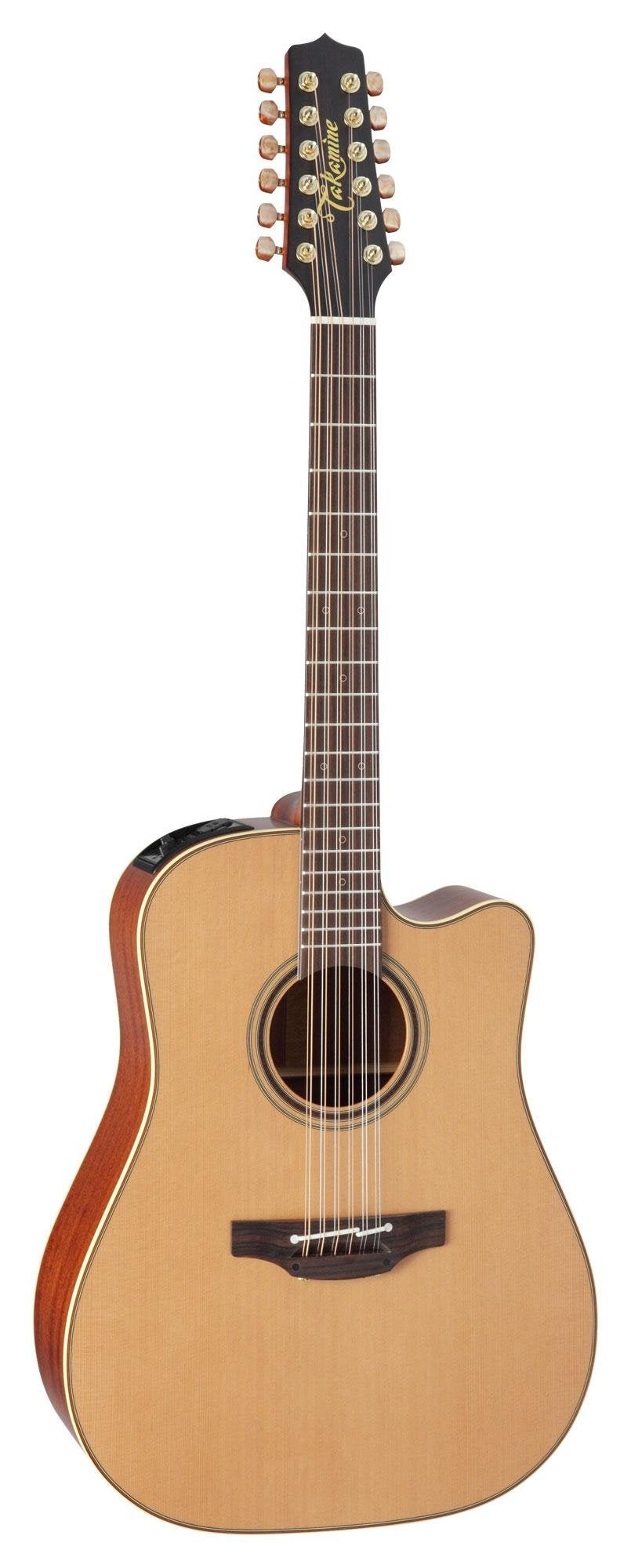Takamine Pro Series 3 P3DC - 12 Dreadnought Body 12 - String Acoustic - Electric Guitar with Case (Natural) - electronicsexpo.com - Acoustic Guitars