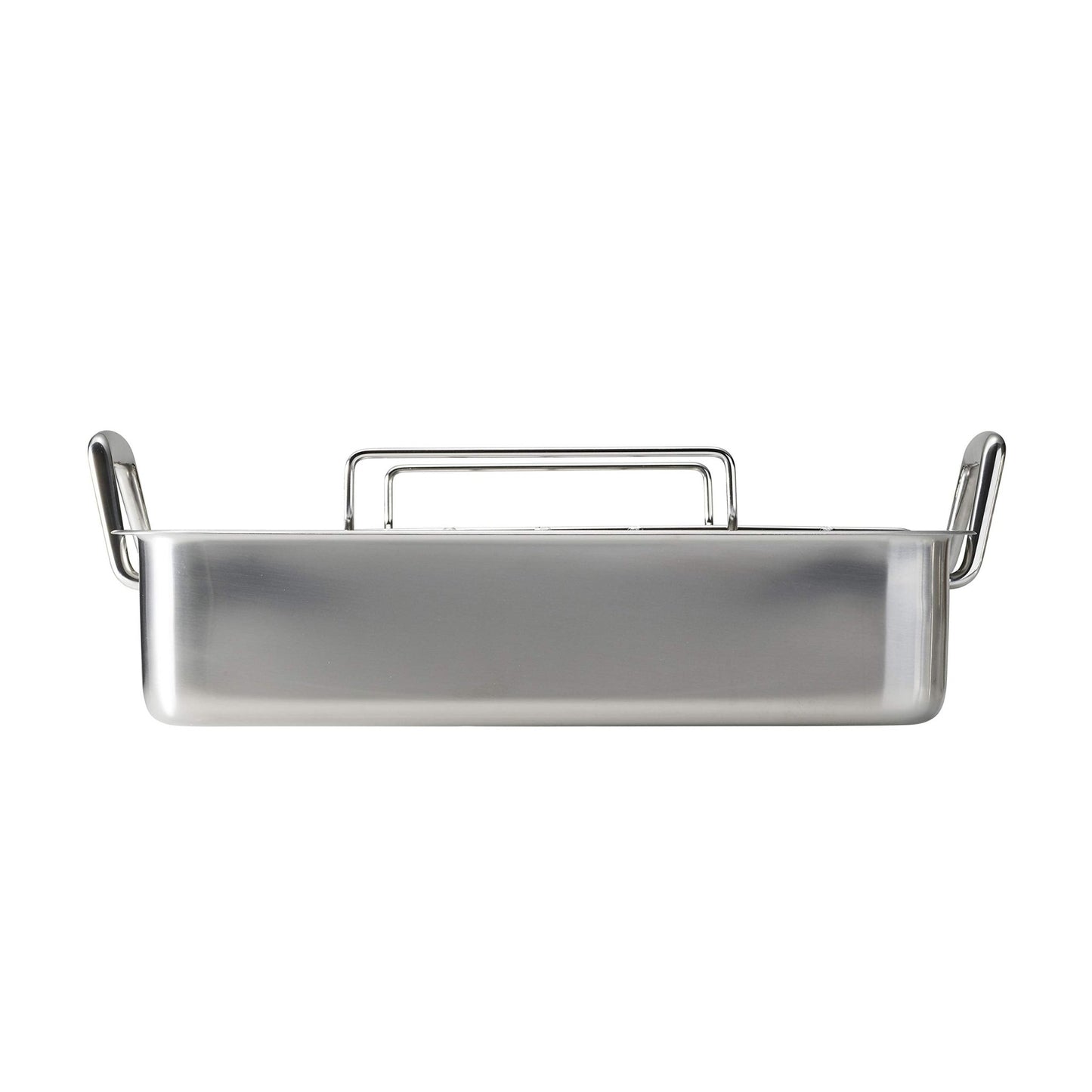 Tramontina 16.5" Stainless Steel Deep Roasting Pan with Basting Grill and V - Rack - electronicsexpo.com - Sauce Pans & Sauciers