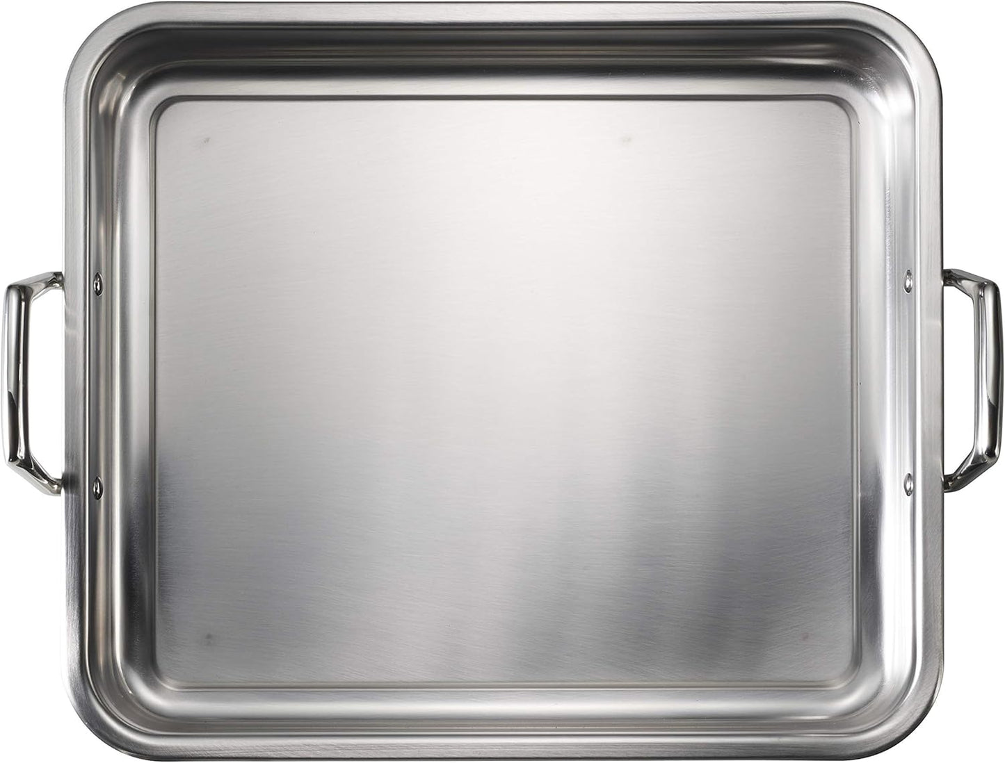 Tramontina 16.5" Stainless Steel Roasting Pan with Rack, Turkey Roaster for Oven, Dishwasher Safe - electronicsexpo.com - Roasting Pans