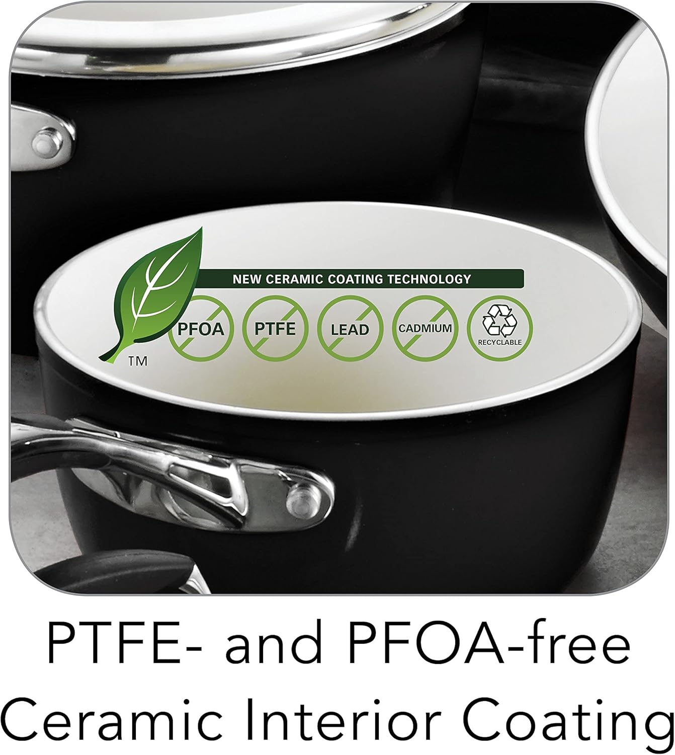 Tramontina 80110/525DS Gourmet Ceramica Deluxe Cookware Set - electronicsexpo.com - Cookware Sets