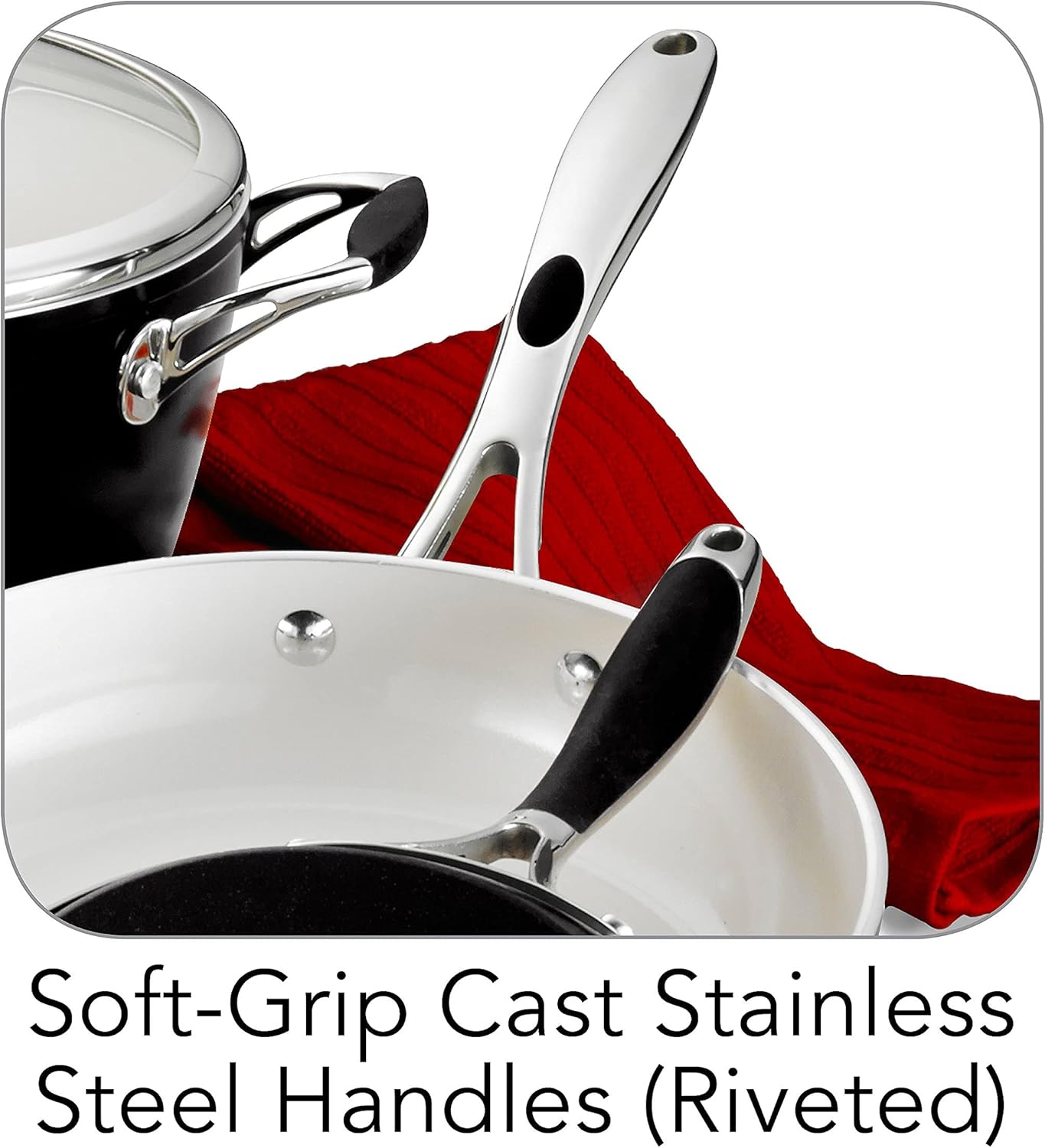 Tramontina 80110/525DS Gourmet Ceramica Deluxe Cookware Set - electronicsexpo.com - Cookware Sets