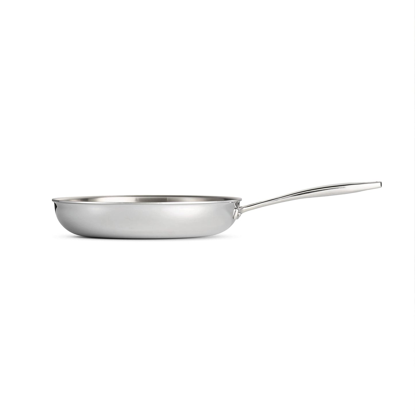 Tramontina Seattle Tri - Ply Clad Stainless Steel 10 - Inch Frying Pan, Induction - Ready Skillet, Dishwasher - Safe, NSF - Certified, Made in Brazil - electronicsexpo.com - Frying Pans & Skillets