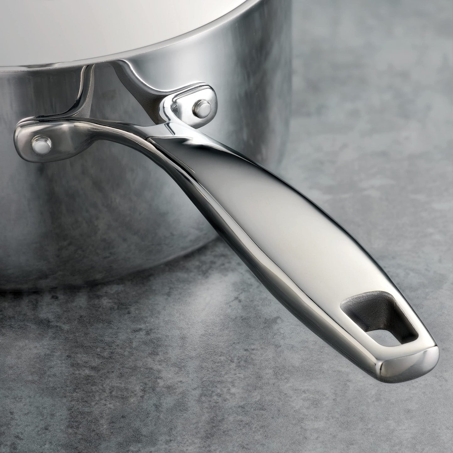 Tramontina Tri - Ply Clad Stainless Steel 1.5 - Quart Sauce Pan with Lid, Induction - Ready, Dishwasher - Safe, NSF - Certified, Made in Brazil - electronicsexpo.com - Sauce Pans & Sauciers