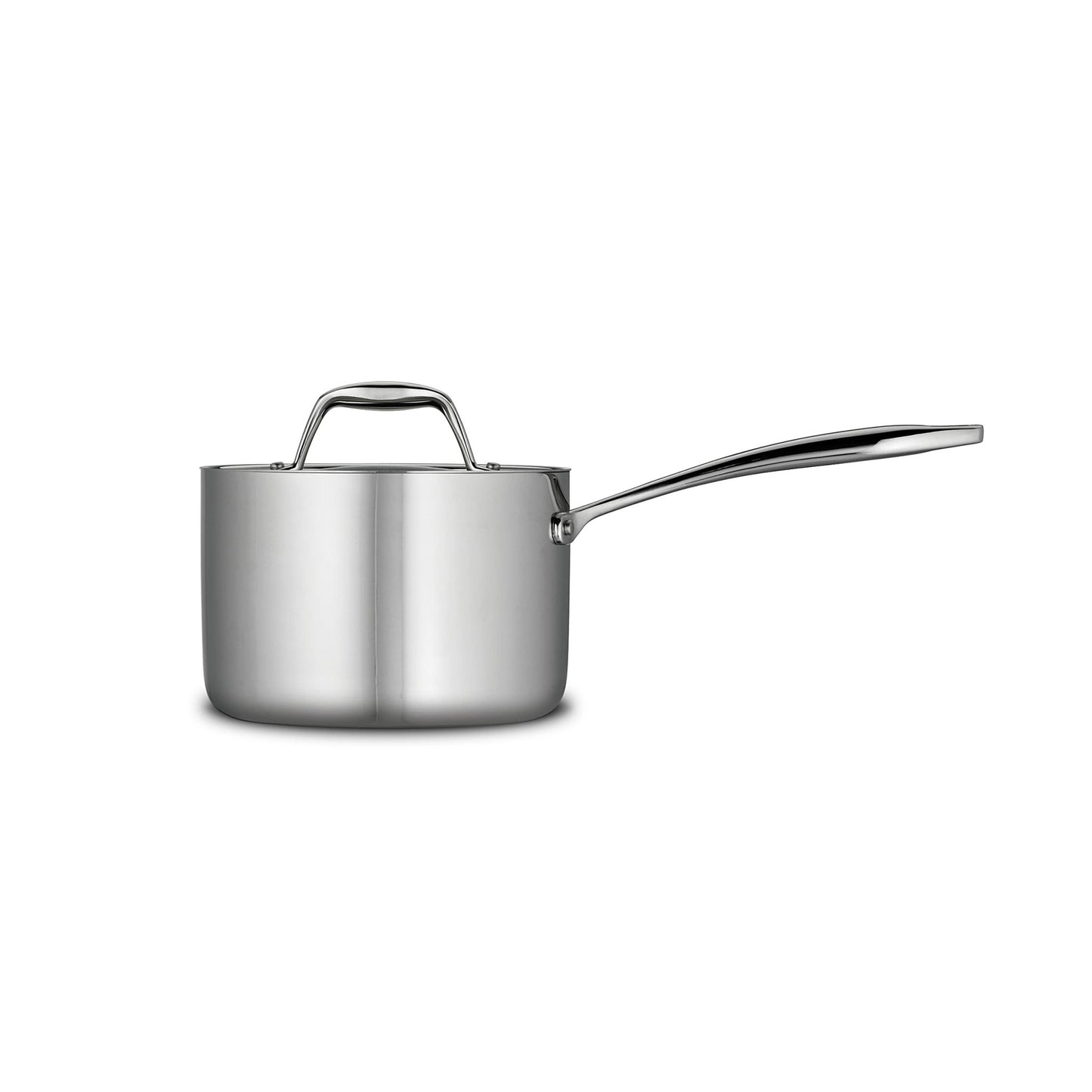 Tramontina Tri - Ply Clad Stainless Steel 2 - Quart Sauce Pan with Lid, Induction - Ready, Dishwasher - Safe, NSF - Certified, Made in Brazil - electronicsexpo.com - Sauce Pans & Sauciers