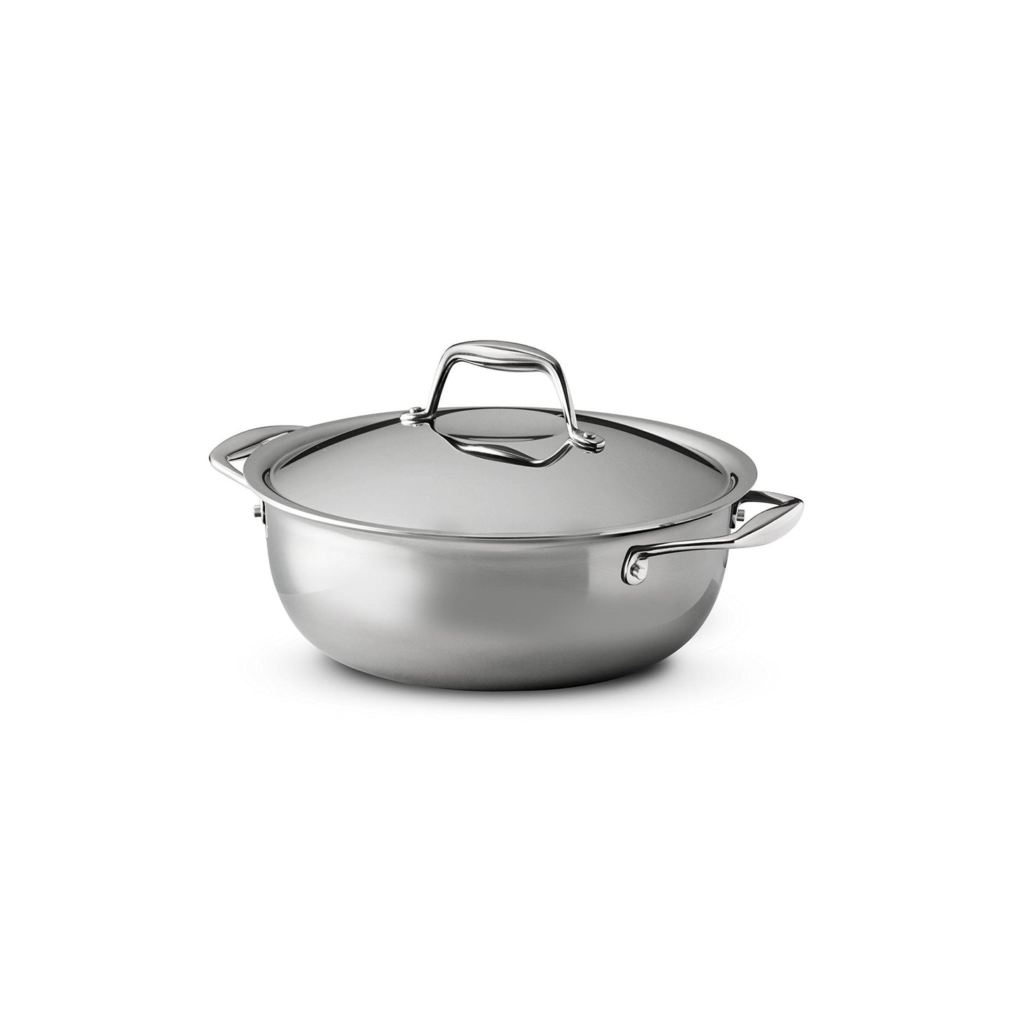Tramontina Tri - Ply Clad Stainless Steel 4 - Quart Universal Pan with Lid, Induction - Ready Cooking Pan - electronicsexpo.com - Sauce Pans & Sauciers