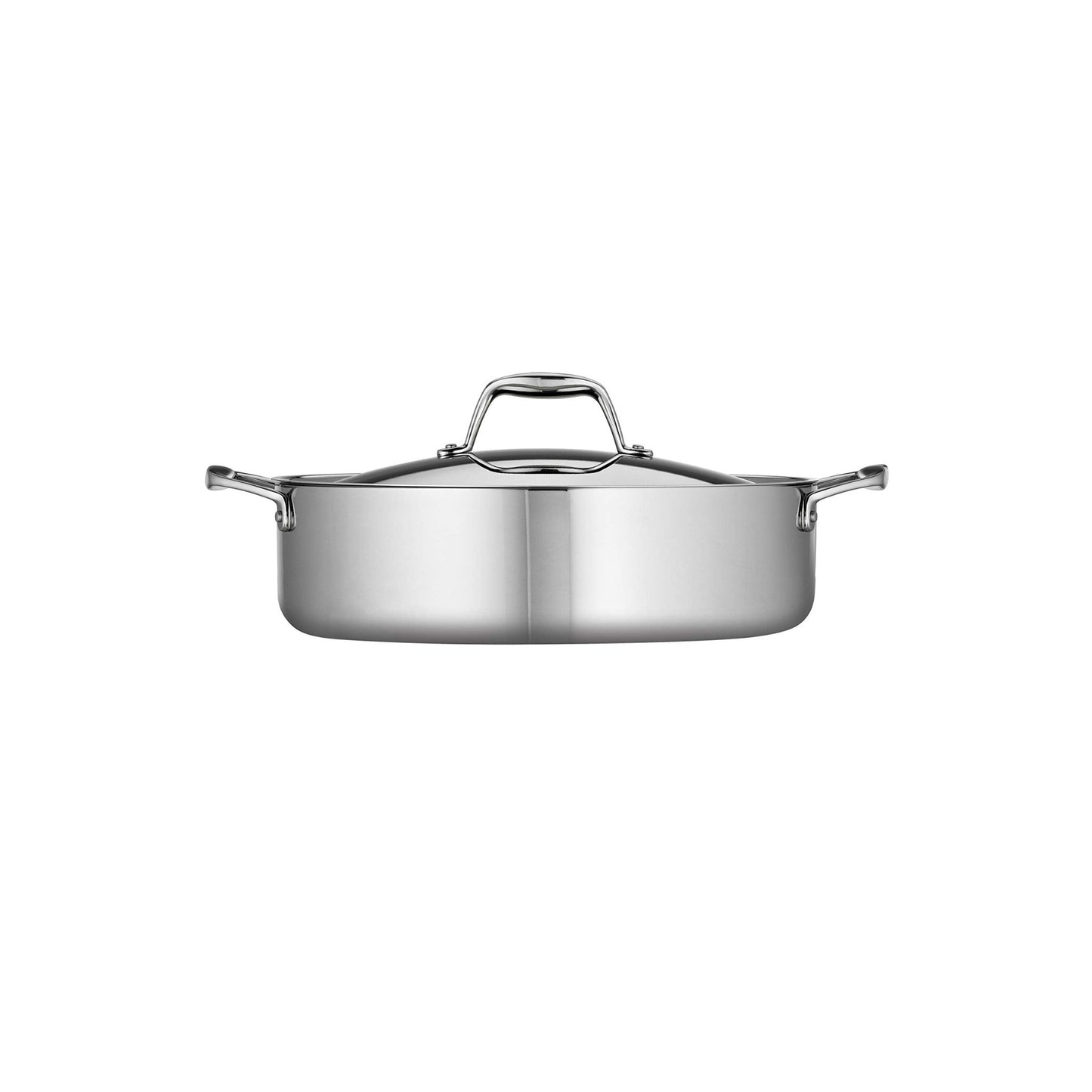 Tramontina Tri - Ply Clad Stainless Steel 6 - Quart Braiser Pan with Lid - electronicsexpo.com - Sauce Pans & Sauciers