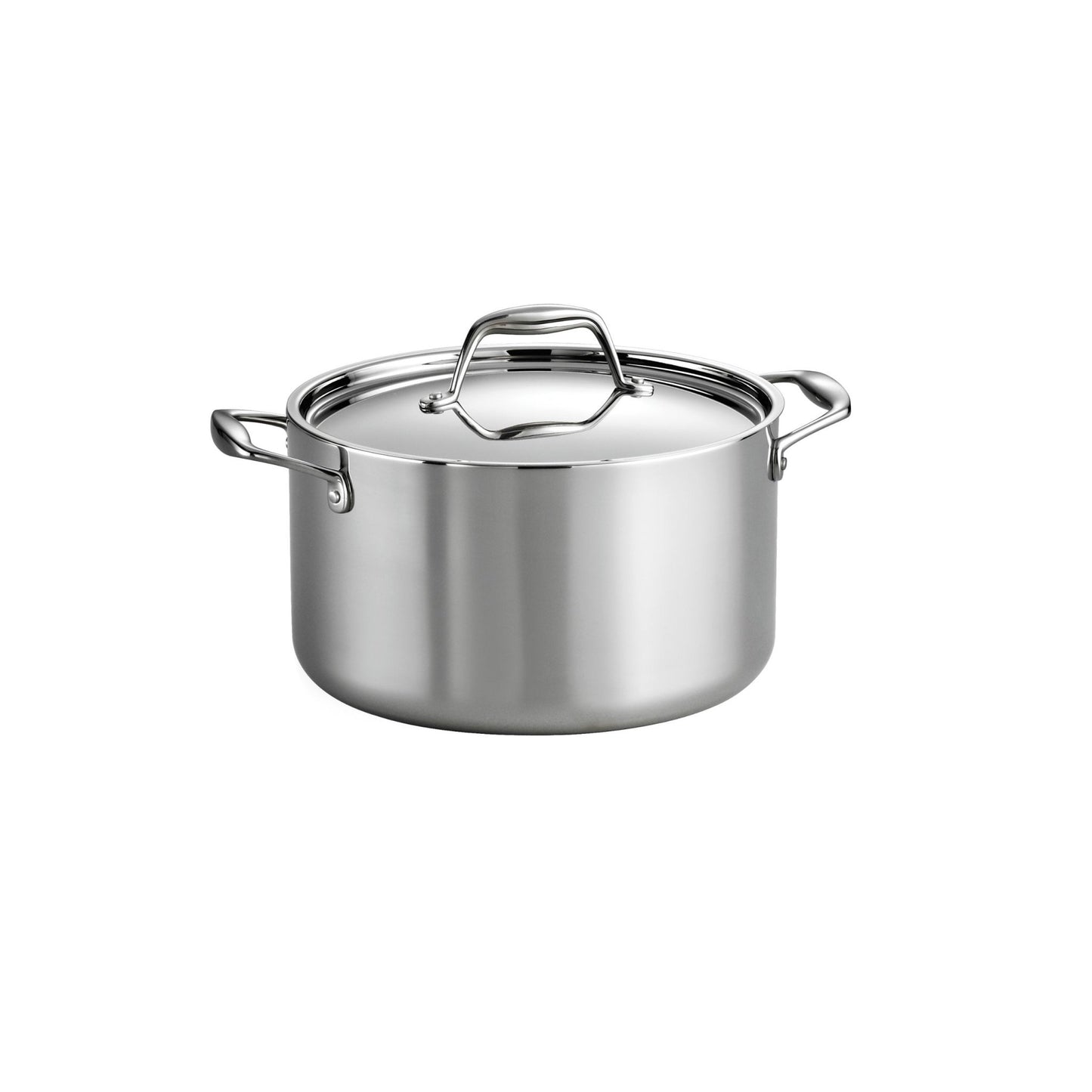 Tramontina Tri - Ply Clad Stainless Steel 6 - Quart Sauce Pot with Lid, Induction - Ready Pot, Dishwasher - Safe, NSF - Certified, Made in Brazil - electronicsexpo.com - Sauce Pans & Sauciers