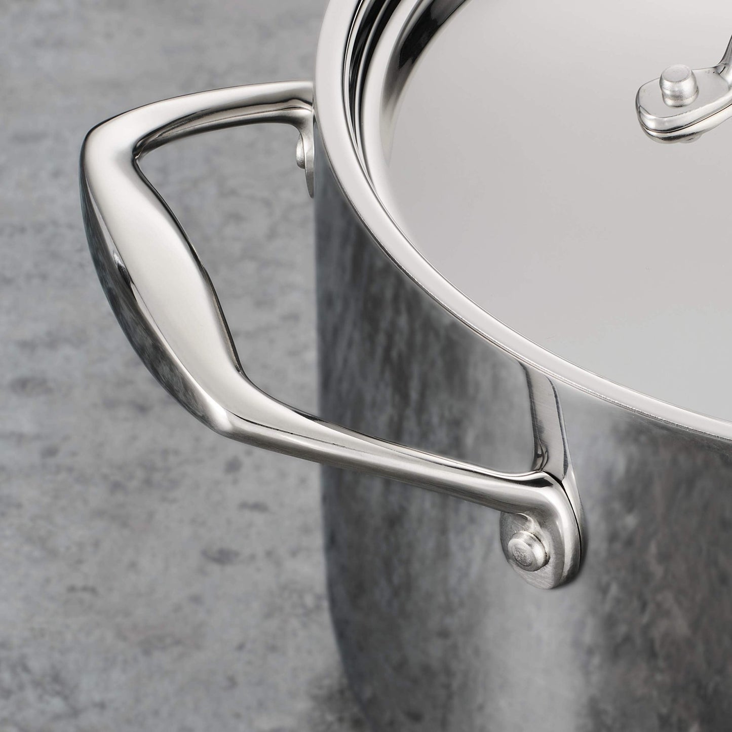 Tramontina Tri - Ply Clad Stainless Steel 8 - Quart Stock Pot with Lid, Induction - Ready Pasta Pot, Dishwasher - Safe, NSF - Certified, Made in Brazil - electronicsexpo.com - Sauce Pans & Sauciers