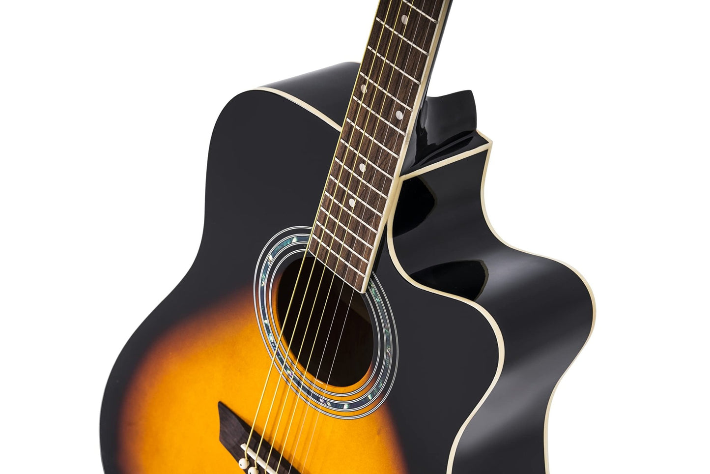 Washburn Vintage Series 6 String Acoustic - Electric Guitar (Right/Tobacco Sunburst) - electronicsexpo.com - Acoustic Guitars