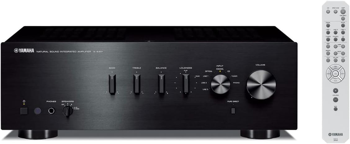 Yamaha A - S301BL Integrated Amplifier & CDC - 3.4 6 - Disc CD Changer (Bundle) - electronicsexpo.com - Home Theater Systems & Packages