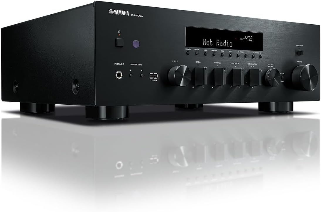 Yamaha R - N600A Stereo Receiver with Wi - Fi, Bluetooth, and Apple AirPlay 2 - electronicsexpo.com - Home Theater Receivers