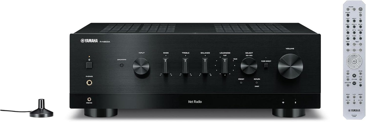 Yamaha R - N800A Stereo Receiver with Wi - Fi, Bluetooth and Apple AirPlay 2 - electronicsexpo.com - Home Theater Receivers