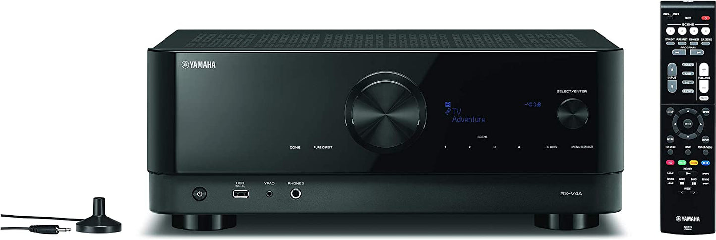 Yamaha RX - V4A 5.2 Channel 8K Home Theater AV Receiver (Open Box) - electronicsexpo.com - Home Theater Receivers