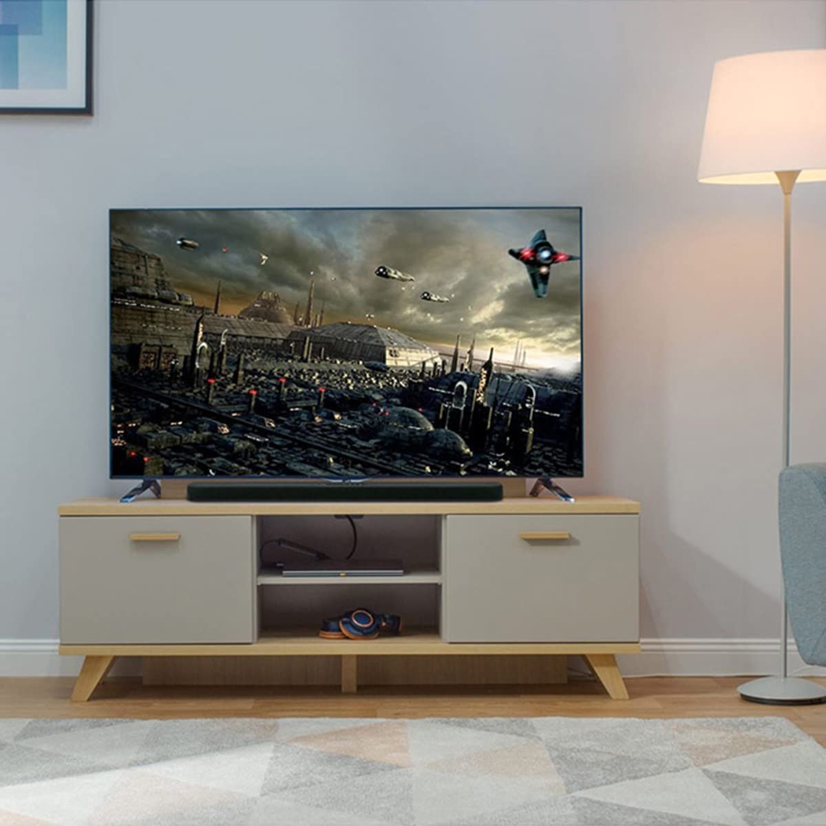 Yamaha SR - B20A Soundbar with Dual Built - in Subwoofers, Bluetooth, and DTS Virtual:X (Factory Certified Refurbished) - electronicsexpo.com - Soundbars