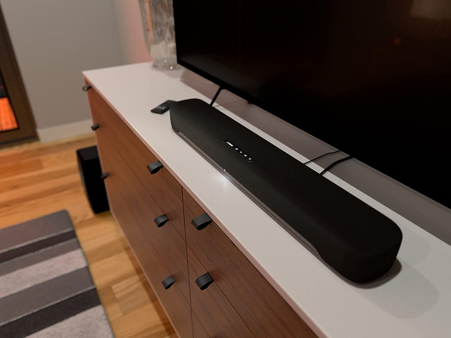 Yamaha SR - C30A Compact Sound Bar with Wireless Subwoofer and Bluetooth Black (Open Box) - electronicsexpo.com - Soundbars