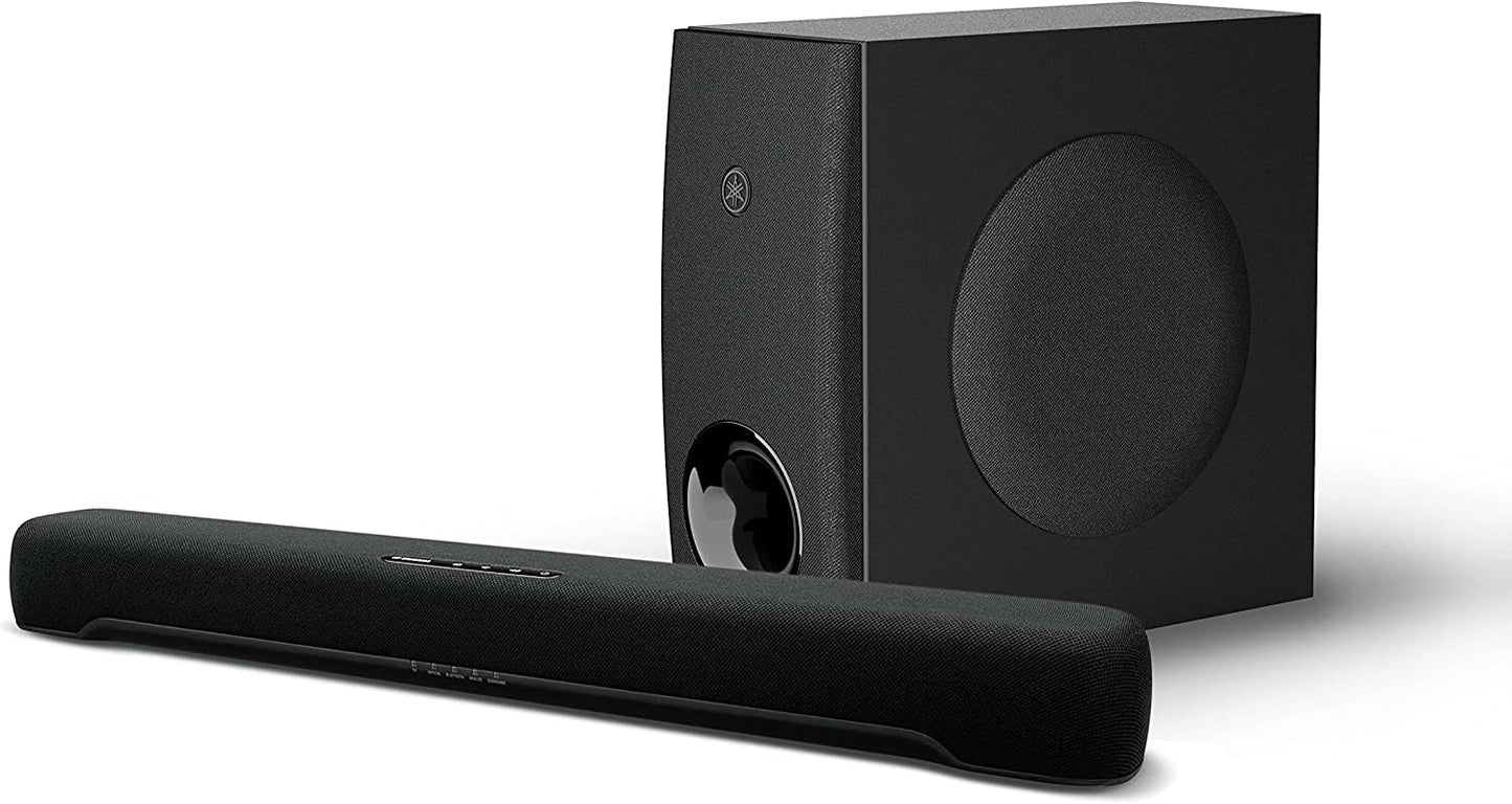 Yamaha SR - C30A Compact Sound Bar with Wireless Subwoofer and Bluetooth Black (Open Box) - electronicsexpo.com - Soundbars