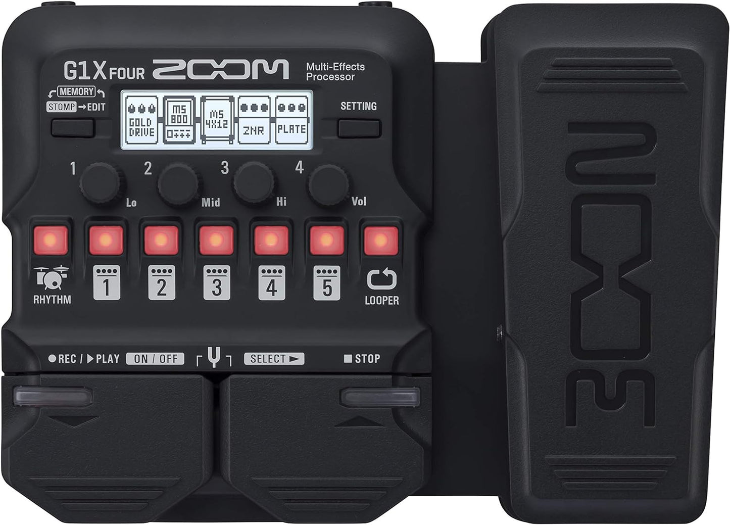 Zoom G1X FOUR Guitar Multi - Effects Processor with Expression Pedal, With 70+ Built - in Effects & Amp - electronicsexpo.com - Guitar Pedals & Effects