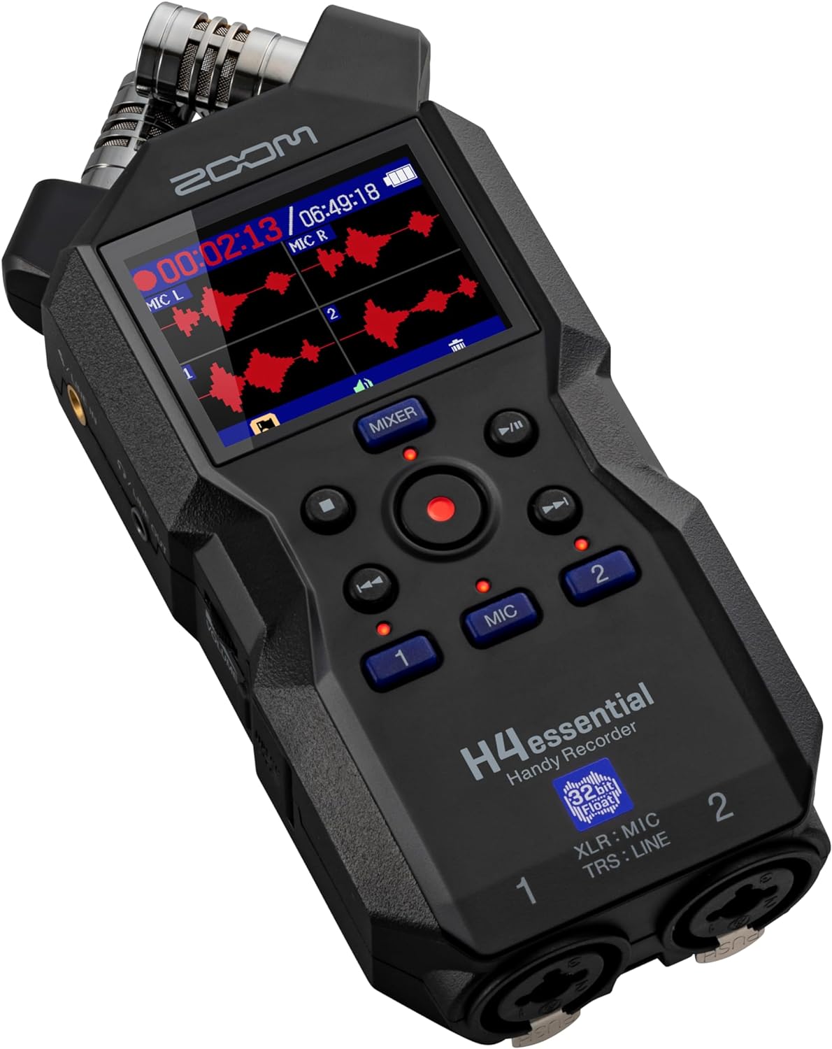 Zoom H4essential 4 - Track 32 - Bit Float Portable Audio Recorder - electronicsexpo.com - Microphones